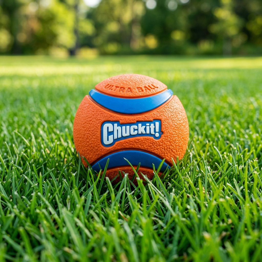 Chuckit! Ultra Ball on grass